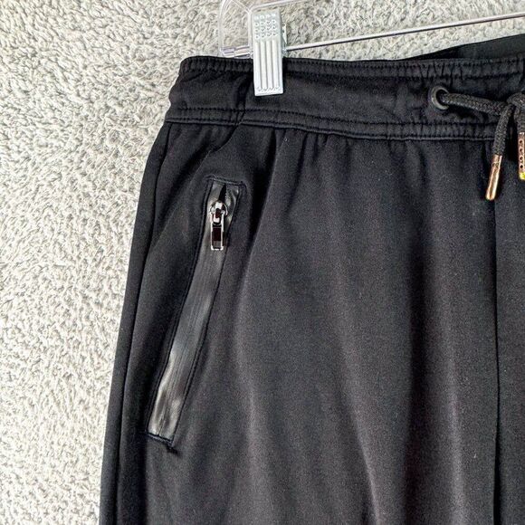 01 Algo Performance Joggers Mens Small Black Pants Activewear Stretch Gym Run‎ - Picture 4 of 16